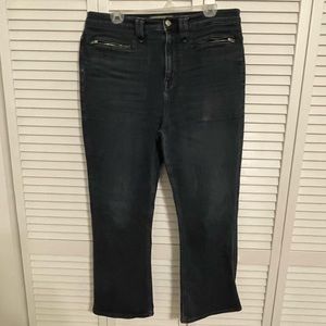 J Crew Point Sur dark demi-boot cut cropped jeans -size 31